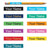 Pencil Thin Waterproof Labels